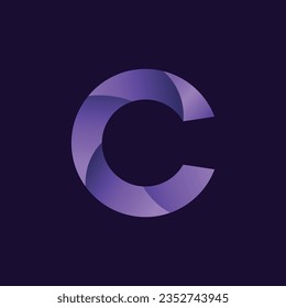 Letter C Wave Logo Design, Modern Logo Designs Vector Illustration Template Free Vector
