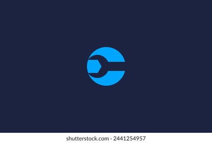 letter c with wrench logo icon design vector design template inspiration