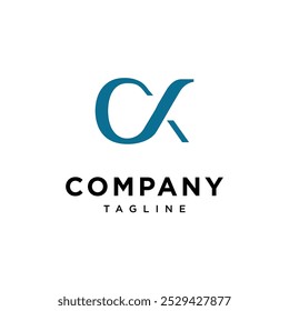 Letter C X Alpha logo icon vector