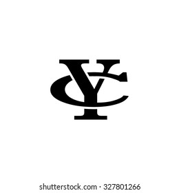 letter C and Y monogram logo