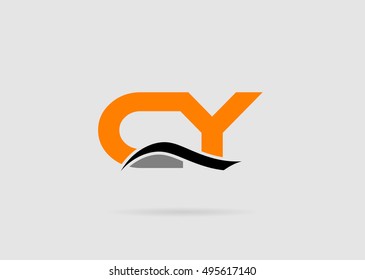 Letter C and Y monogram logo
