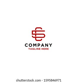 Letter C5, CS logo icon design vector template elements.