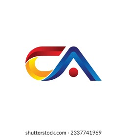 Letter CA Abstract Logo Design