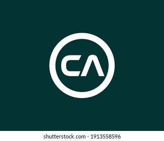 letter ca and ac logo design vector template
