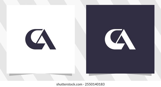 letra ca ac logotipo design vetor