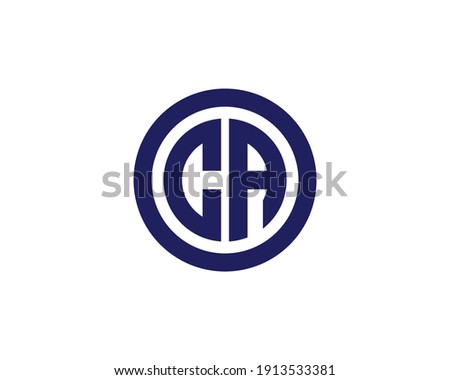 letter ca and ac logo design vector template