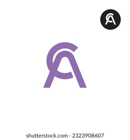 Letter CA AC Monogram Logo Design