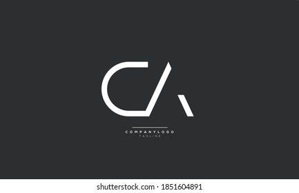 Letter CA Business Logo Design Alphabet Icon Vector Monogram