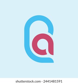Letter ca, la logo, vector design template