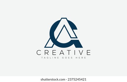 Design-Vorlage für das Logo von Letter CA, Vektorgrafik