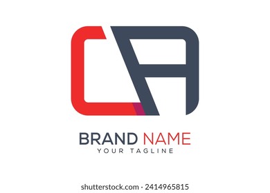 
Plantilla de diseño de logotipo de carta ca.