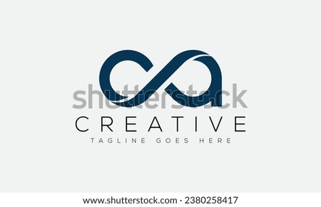 Letter CA logo design template vector illustration