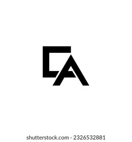 Letter CA logo, Letter CA line logo design	