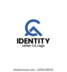 El logotipo de la carta CA es perfecto para iniciales, moda, tecnología, logotipos de Internet, etc.