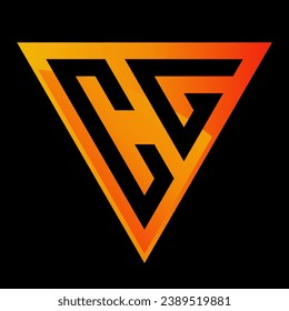 Letter CA Triangle Logo Design