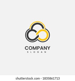 Letter CA vector logo design	