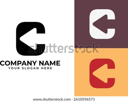 letter c,a,b,e,g,d,r,p arrow, double arrow, exchange, recycle icon with vector