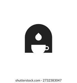 Letter A Café Diseño de logotipo 