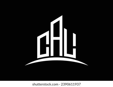 Letter CAL building vector monogram logo design template. Building Shape CAL logo.