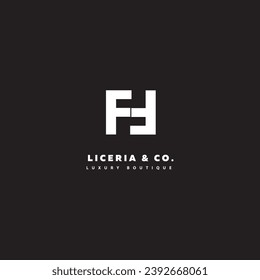 A letter calligraphic Minimal monogram emblem style vector logo