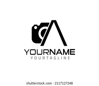 Letter A camera photography Logo template ,fully vector and customized logo design