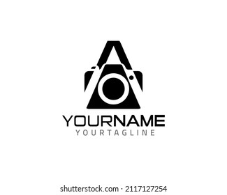 Letter A camera photography Logo template ,fully vector and customized logo design