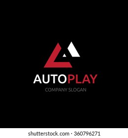 A Letter Car Audio Services Logo Template