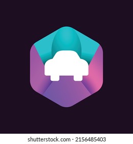 letter with car concept design
