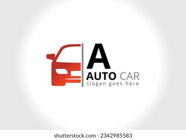 Plantilla De Diseño De Logotipo De Carro Carta A Inspiración, Ilustración De Vectores, Logotipo De Vehículo, Logotipo De Automoción