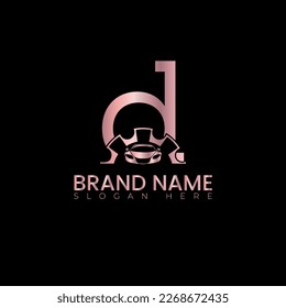 Letter with car logo vector illustration