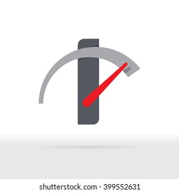 I Letter Car Speedometer, B Letter Meter Logo