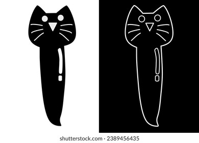 letter I and cat alphabet vector design for icon, symbol or logo. I initial logo. suitable for pet shop logo