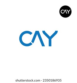 Letter CAY Monogram Logo Design