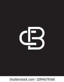 Letter CB BC Alphabet logo design is elegant, professional attractive simple minimalist, color black and white. vector template design