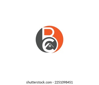 Letter CB And BC House Abstract Logo Icon Design Monogram Property Real Estate Symbol Concept Vector Template.
