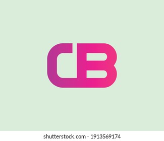plantilla vectorial de diseño de logotipo cb y bc de letra