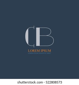 letter Cb linked logo design for company identity.