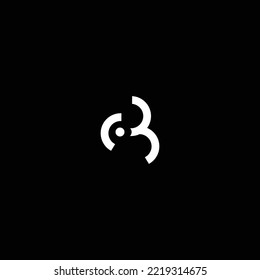 Letra Cb logo icono plantilla de diseño vector plano