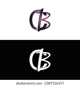 Letter CB luxury modern monogram logo vector design, logo initial vector mark element graphic illustration design template