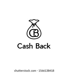 Letter CB Money Bag Creative Business Logo