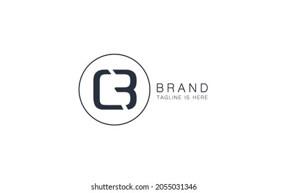 Letter CB or OB logo