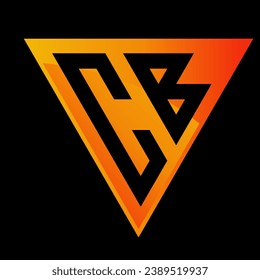 Letter CB Triangle Logo Design