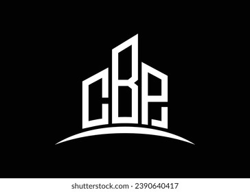 Letter CBP building vector monogram logo design template. Building Shape CBP logo.