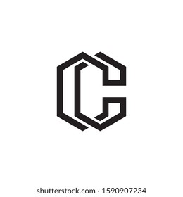 Letter CC or C logo design concept.