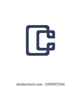 Letter CC or C logo design concept.