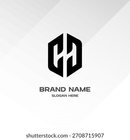 Letter CC - CH - H Logo – Modern Minimalist Monogram Design