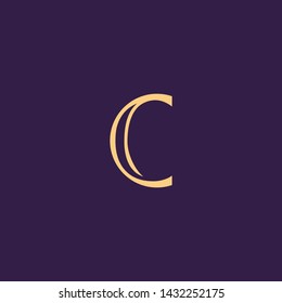 letter CC Clean and Minimal Initial Based Logo Design