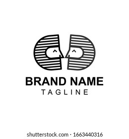 Plantilla de diseño de logotipo Carta CC and Faces