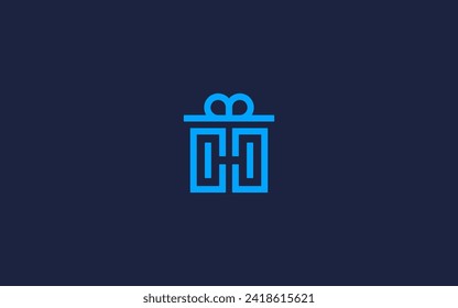letter cc with gift box logo icon design vector design template inspiration