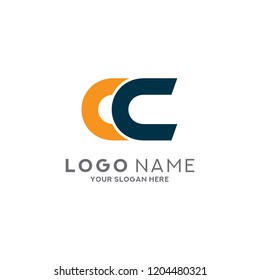 Letter CC Logo Design Vector Template